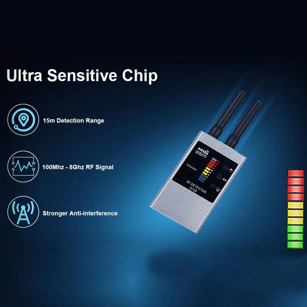 Portable Hidden Camera & GPS Detector: Ultimate Privacy Shield.