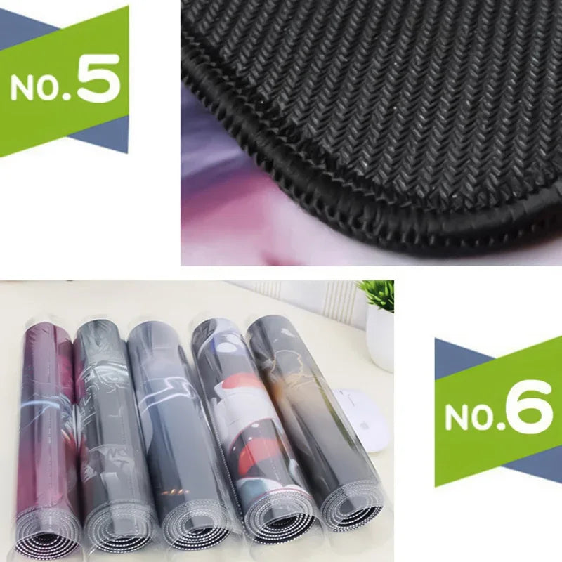 Hexagon XXL Mouse Pad: Soft Office Carpet & Gamer Desktop Mat.