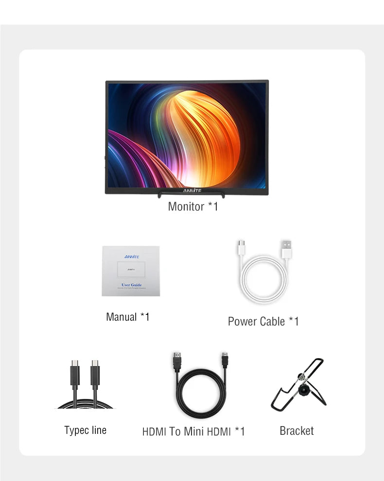 Anmite 10.5-Inch Portable Monitor: Your World, Expanded.