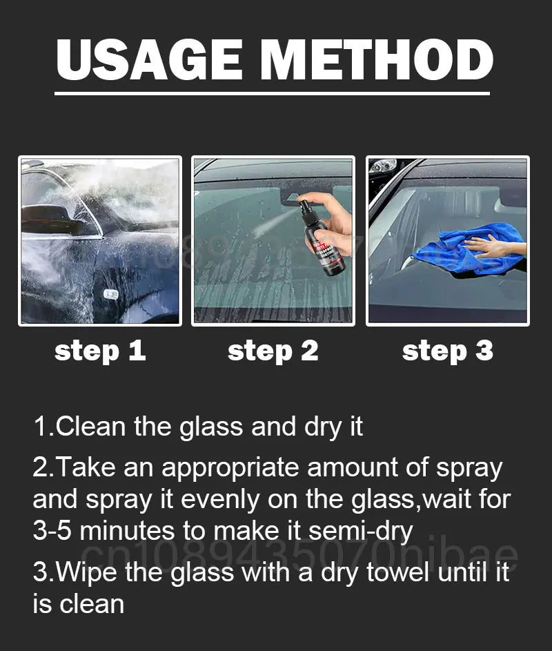 Nano Hydrophobic Car Glass Treatment