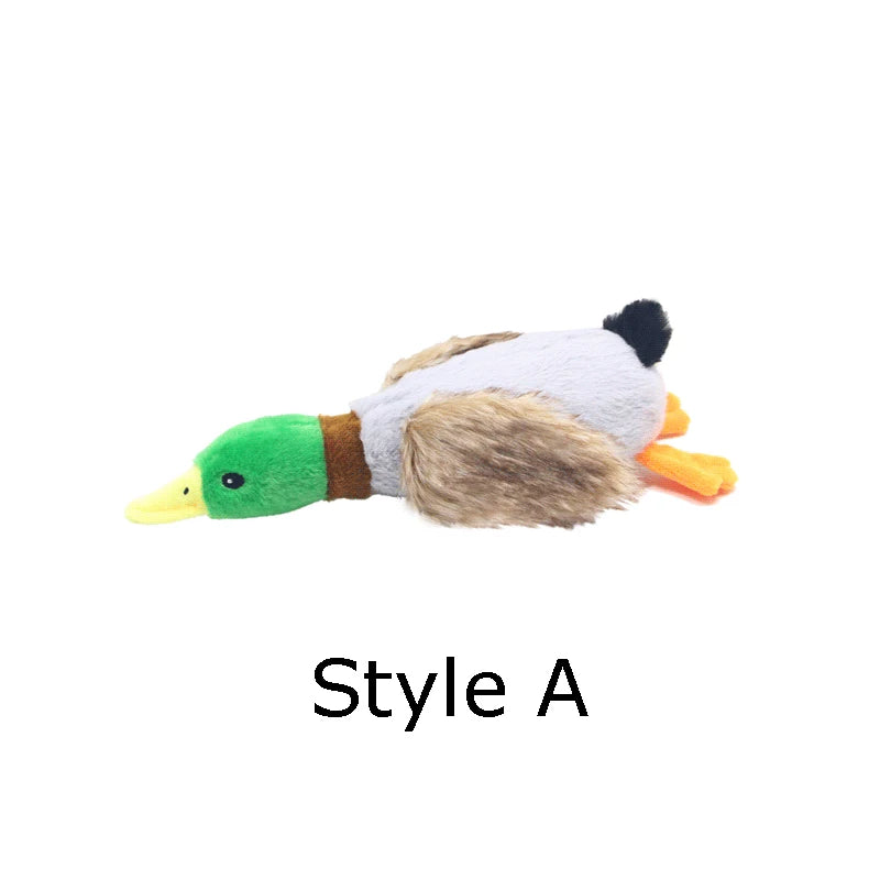 Plush Duck Squeak Toy: Your Dog's New Best Friend.