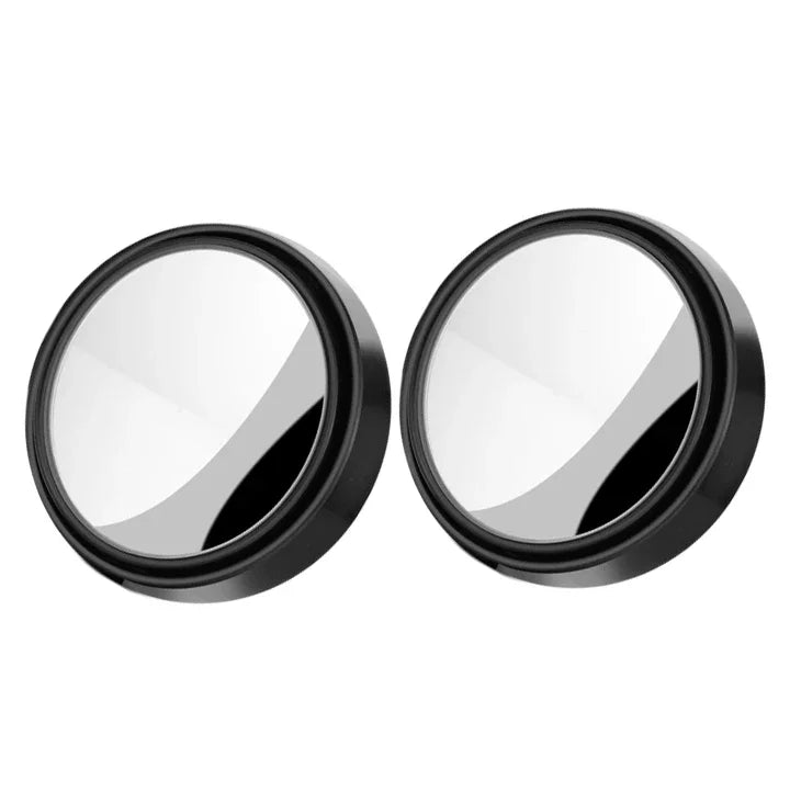 2Pcs Round Frame Convex Blind Spot Mirror