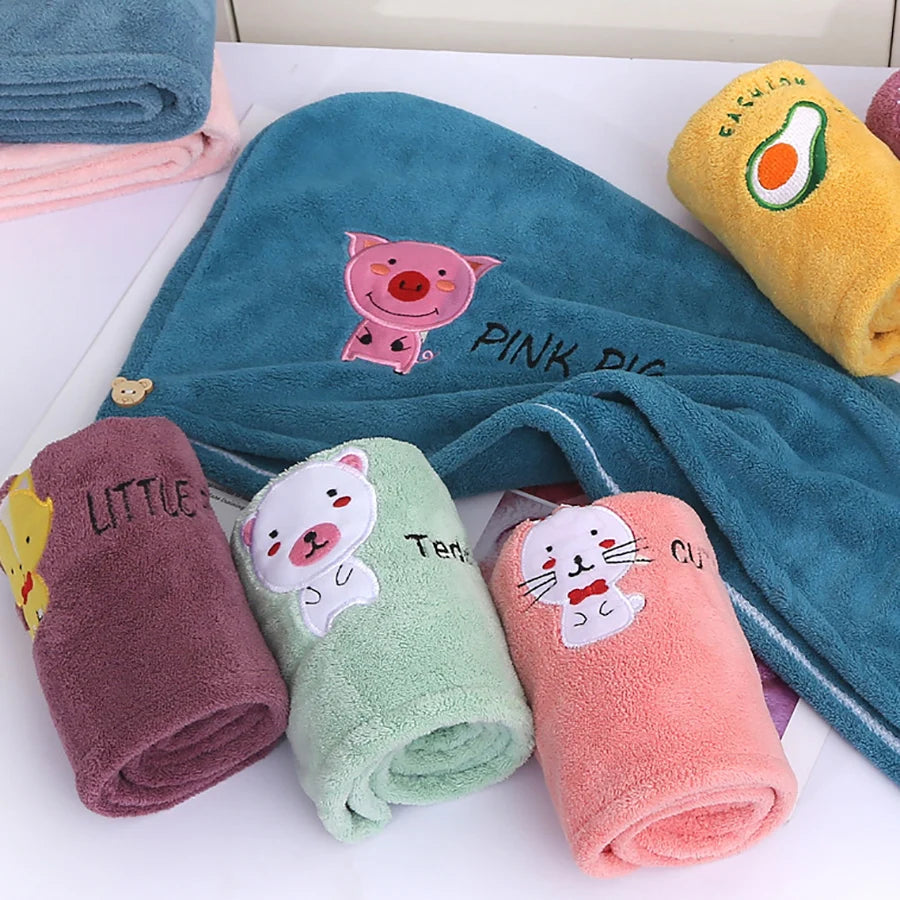 Coral Fleece Hair Drying Cap: Quick Dry, Zero Frizz.