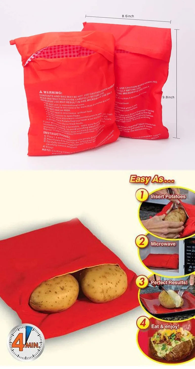 Reusable Express Microwave Potato Cooker Bag