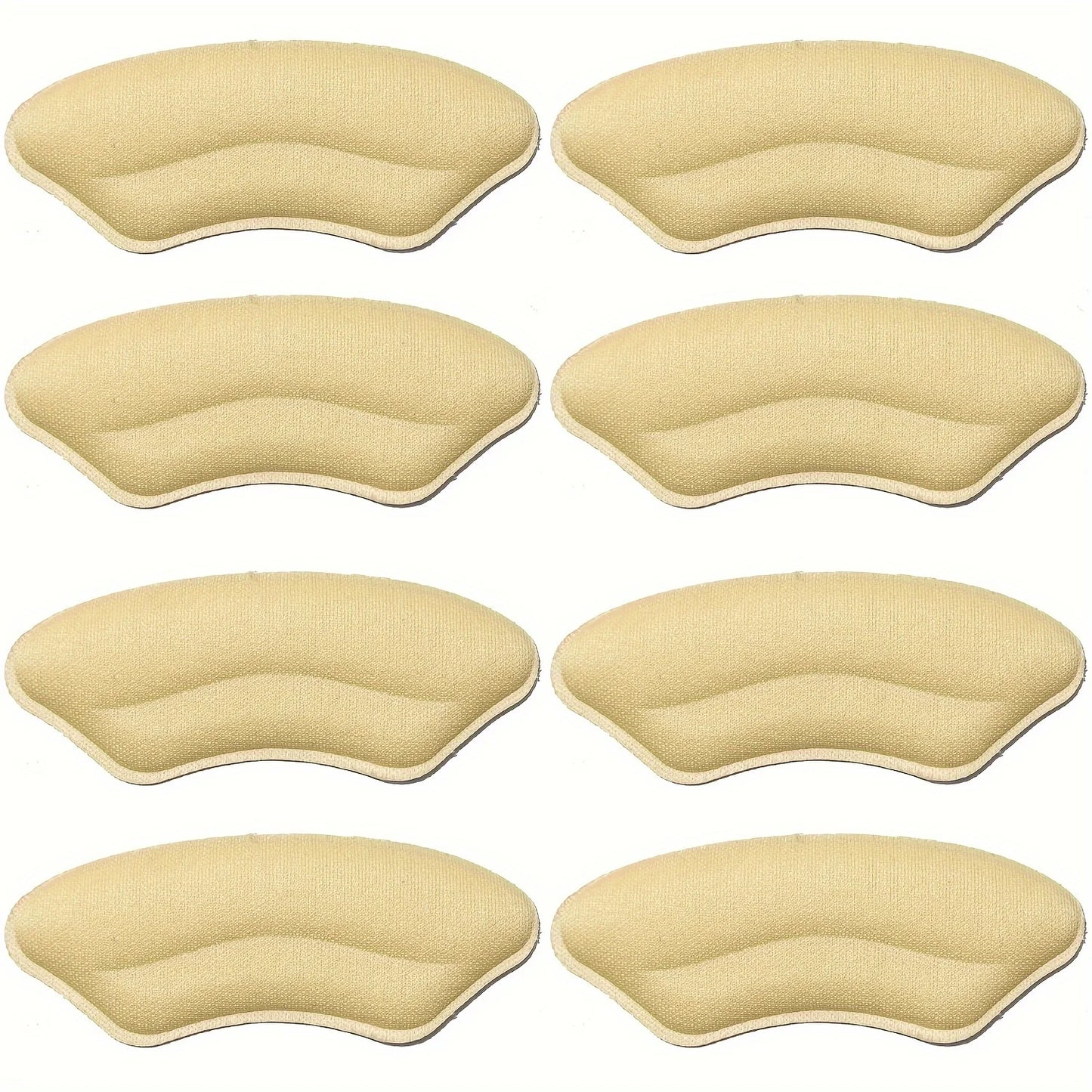 8-Pack Heel Pads: Instant Fit & All-Day Comfort for Any Shoe.