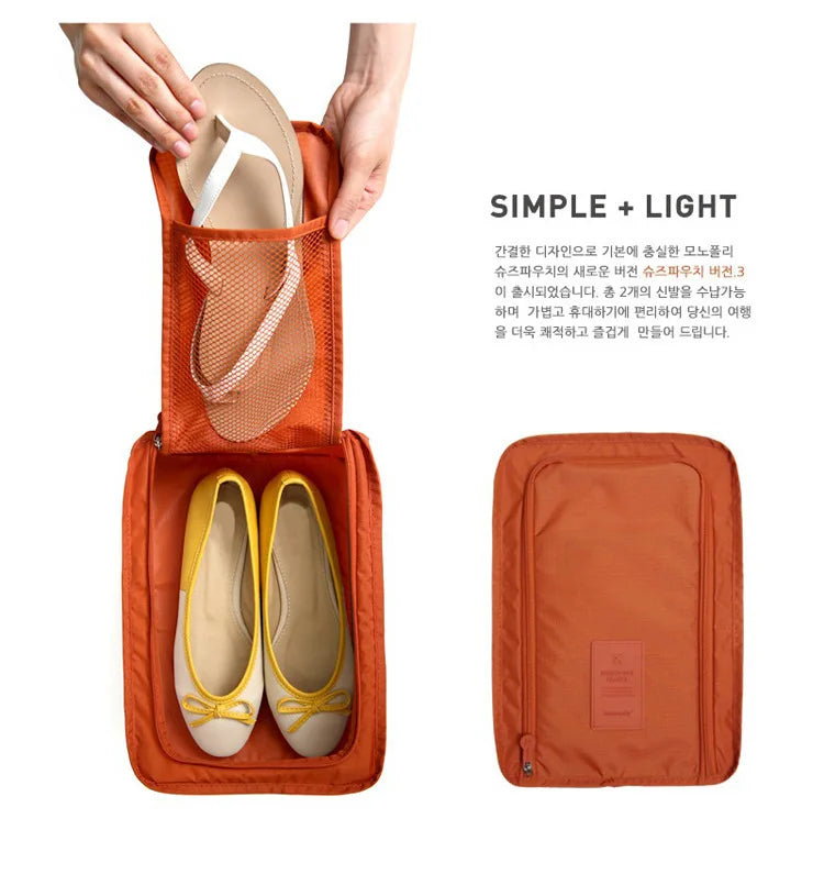 Multifunctional Waterproof Travel Bag: Convenient Shoe & Clothing Organizer.
