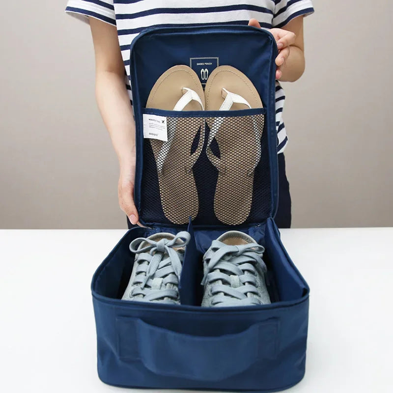 Multifunctional Waterproof Travel Bag: Convenient Shoe & Clothing Organizer.