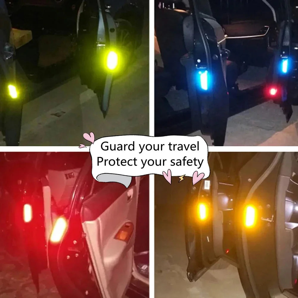 4PCS Reflective Car Door Stickers