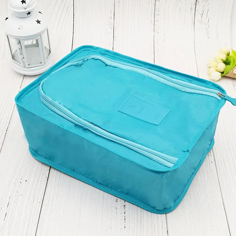 Multifunctional Waterproof Travel Bag: Convenient Shoe & Clothing Organizer.