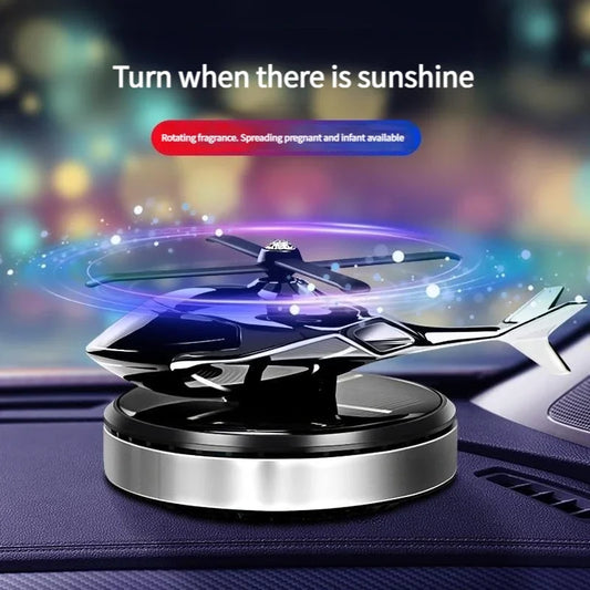 Solar Helicopter Air Freshener: Dynamic Fragrance for Your Car.