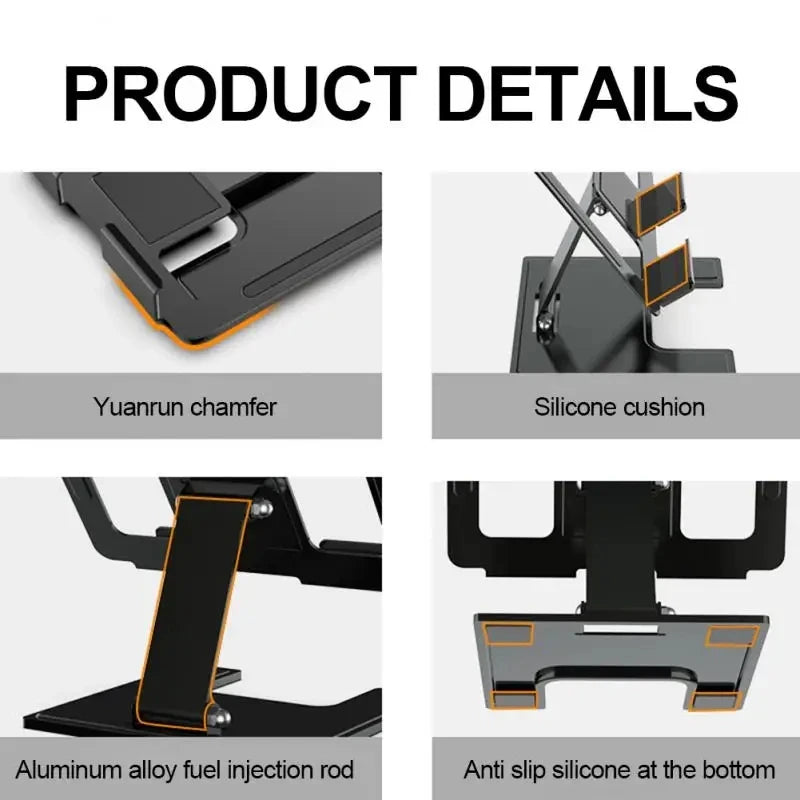 All-Metal Portable Tablet Stand: Your Ultimate Viewing Companion.