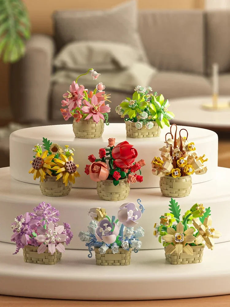 DIY Flower & Garden Blocks: Build Your Own Potted Botanical Art.