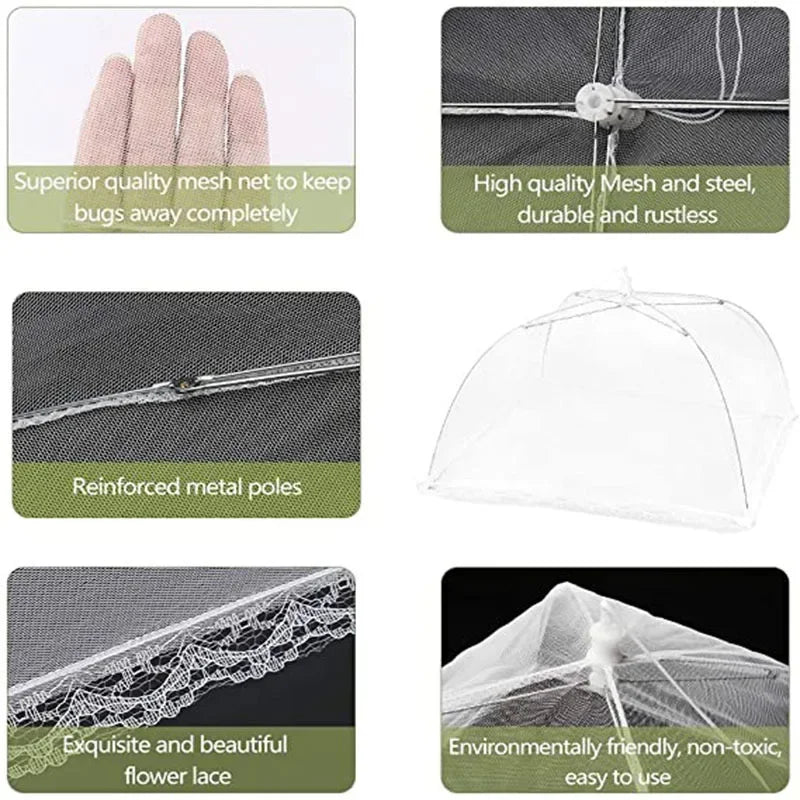 Pop-Up Foldable Food Mesh Cover