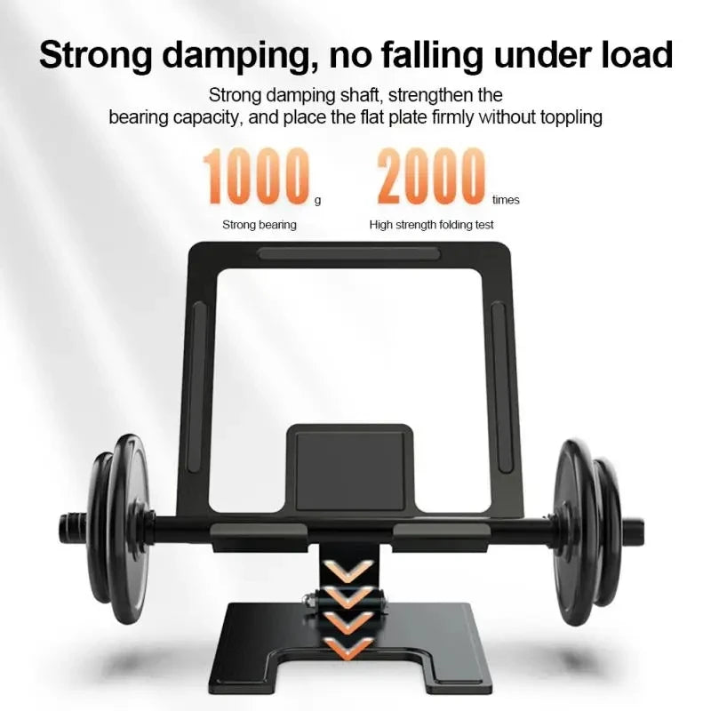 All-Metal Portable Tablet Stand: Your Ultimate Viewing Companion.