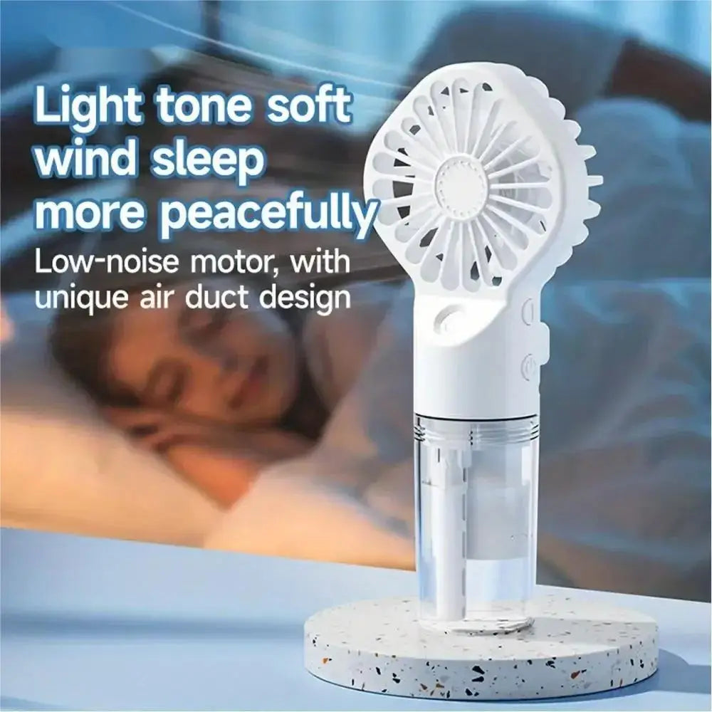 Portable Mist Fan: Your Personal Cool Down, Anywhere.