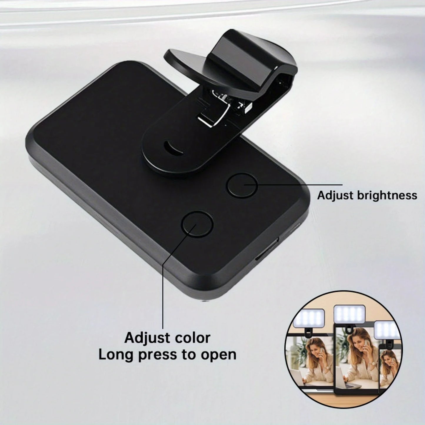 Mini Clip-On Fill Light: Your Pocket-Sized Glow Up.