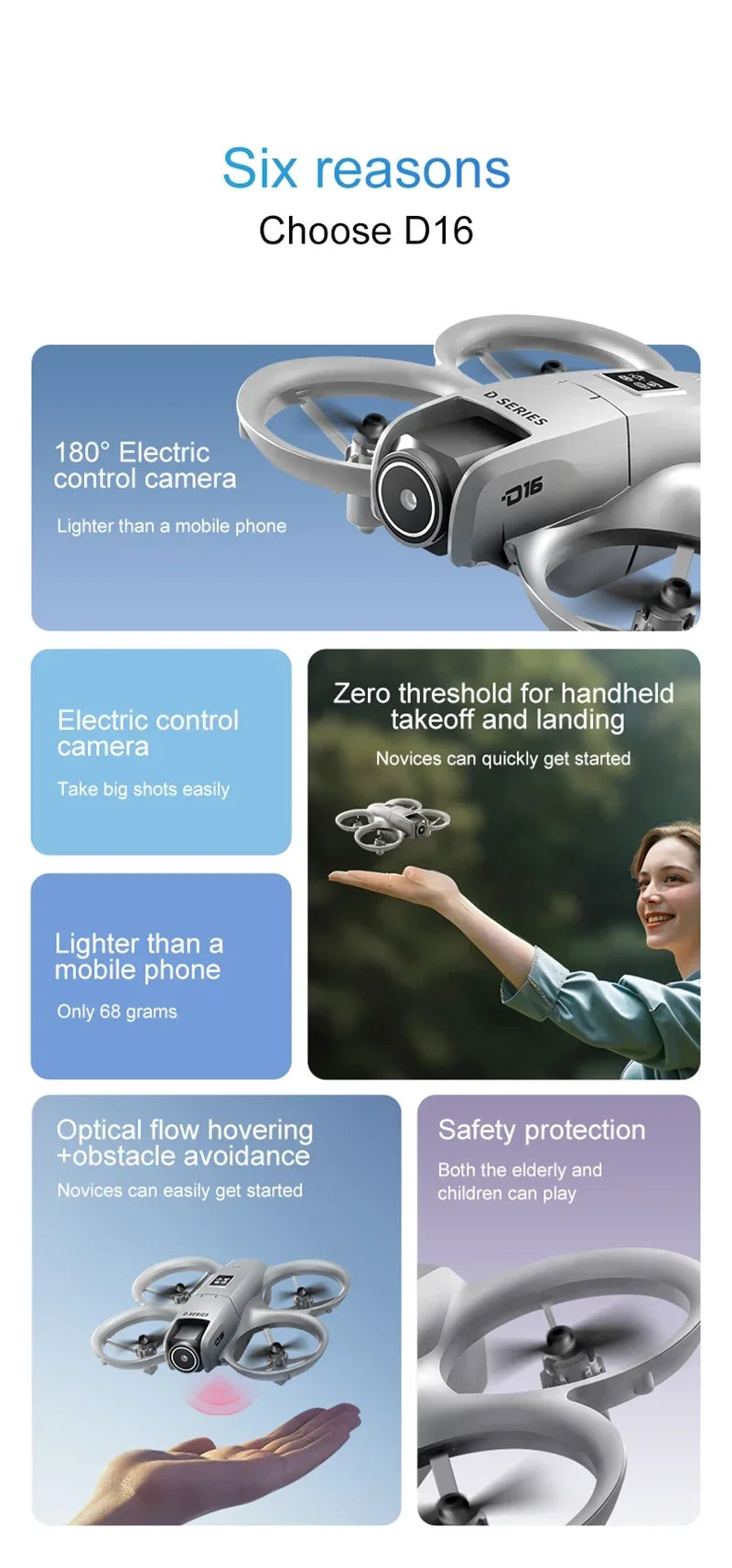 Xiaomi D16 Mini Drone: Professional 8K Aerial Photography with Smart Avoidance.