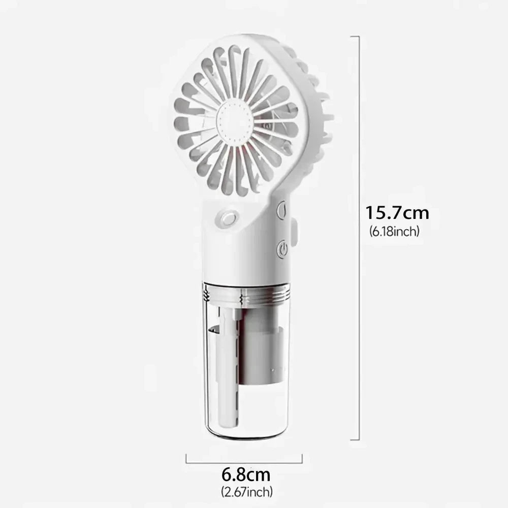 Portable Mist Fan: Your Personal Cool Down, Anywhere.