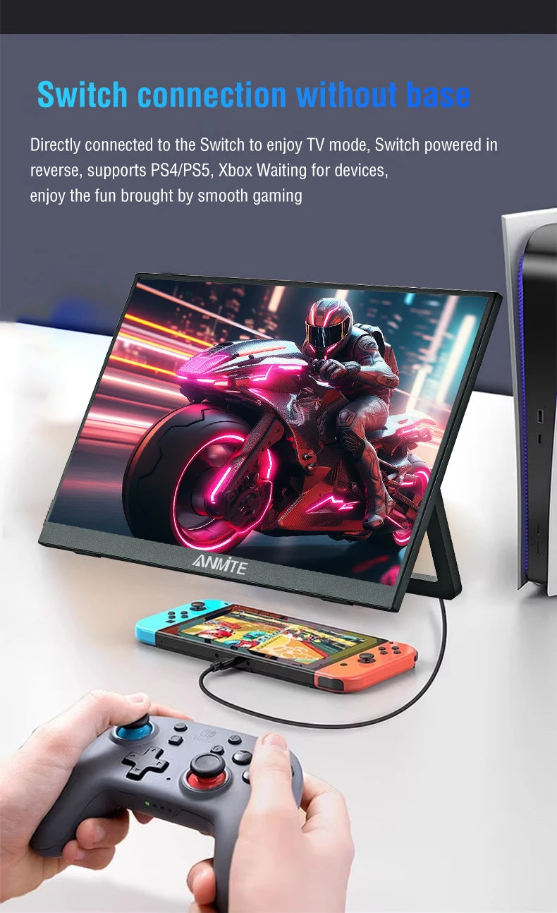 Anmite 16-Inch Portable Touch Monitor: Your Command Center, Anywhere.