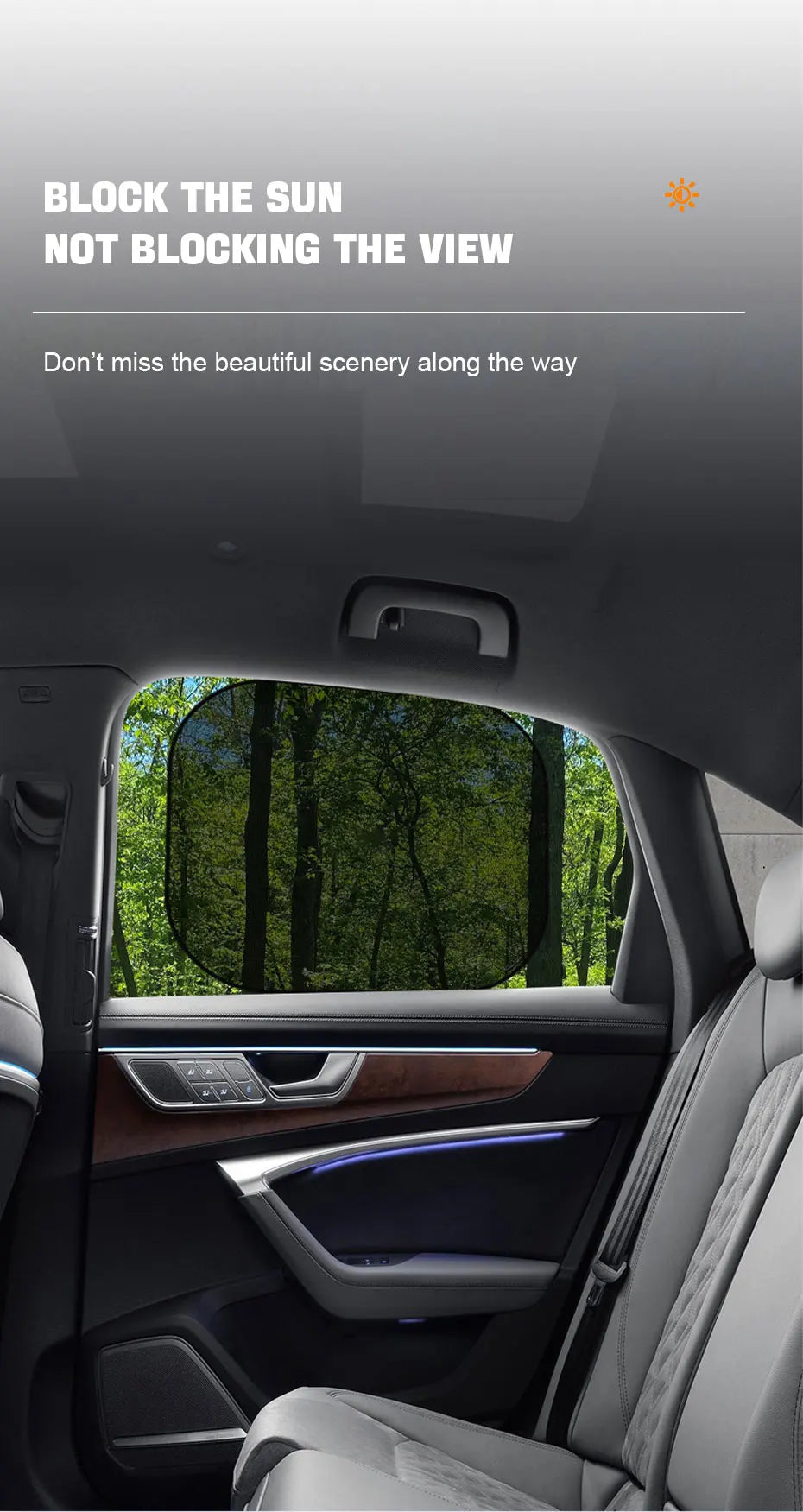 Seametal Car Window Sunshade Covers: Ultimate UV & Heat Protection.