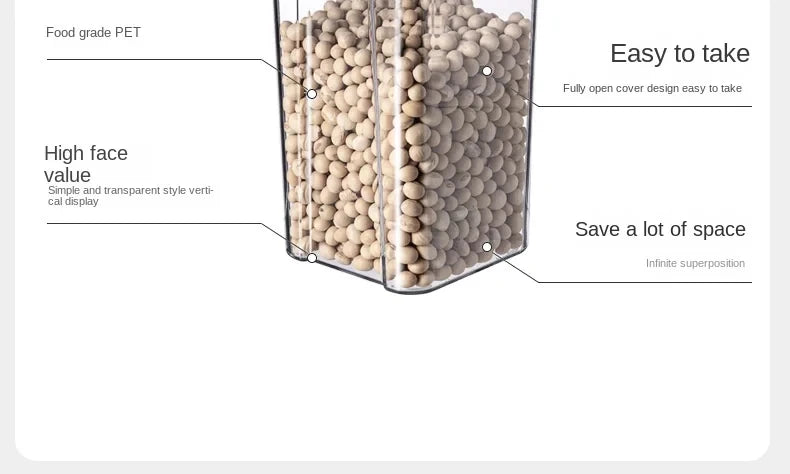 Sealed Kitchen Grain Storage Jars