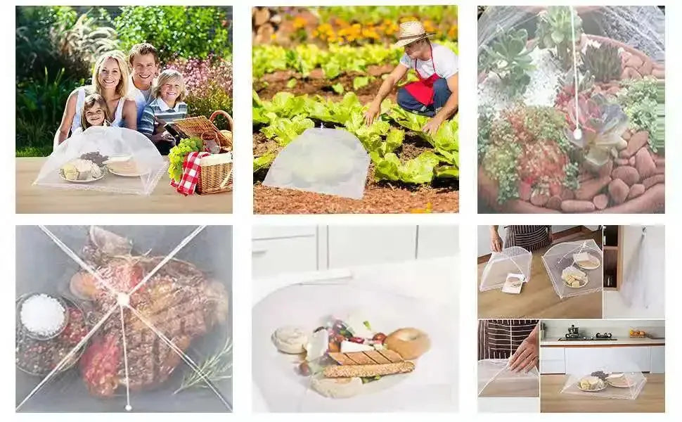 Pop-Up Foldable Food Mesh Cover