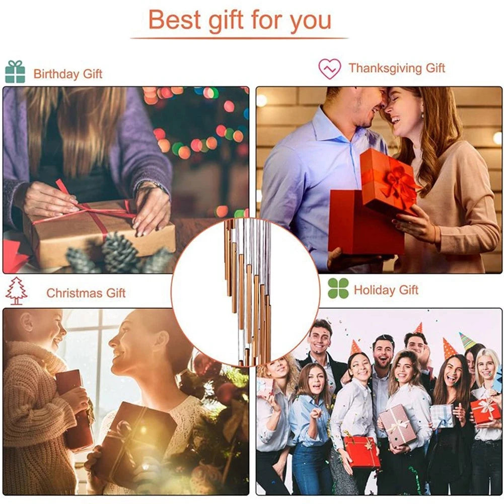 12-Tube Aluminum Alloy Wind Chimes