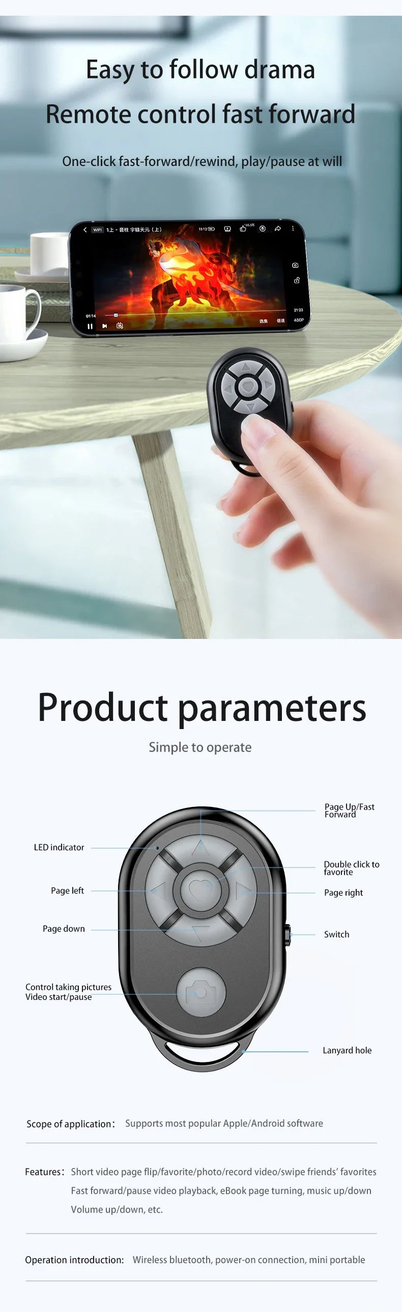 Bluetooth Camera Remote: The Ultimate Selfie & Vlogging Companion.