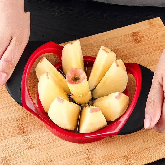 Stainless Steel Apple Slicer & Corer: Perfect Slices in Seconds.