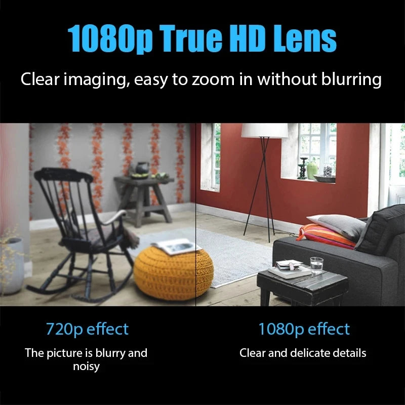 1080P HD Mini WiFi Camera – Night Vision & Remote Monitoring