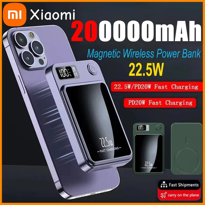 Xiaomi Magnetic Power Bank: Ultra-High Capacity Wireless Fast Charger.