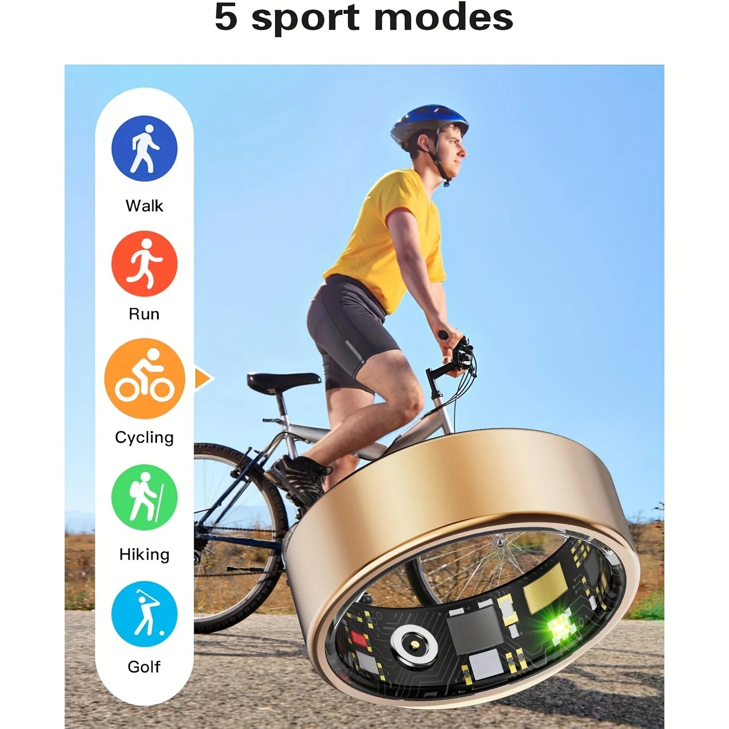 Smart Health Ring: Sleep, Fitness, and Style in a Single Band.