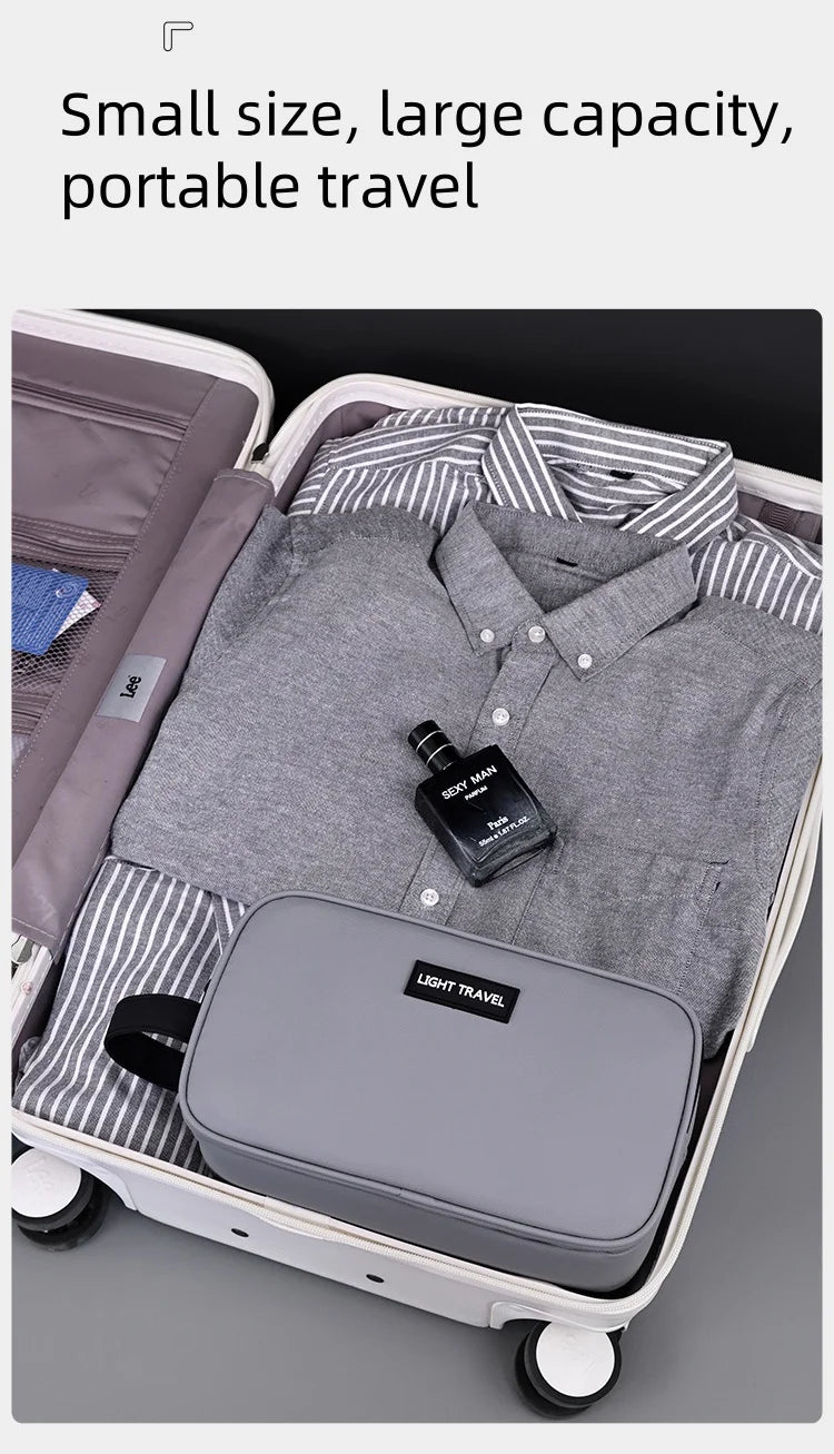 2025 Men's Travel Toiletry Bag: Large Capacity, Dry/Wet Separation.