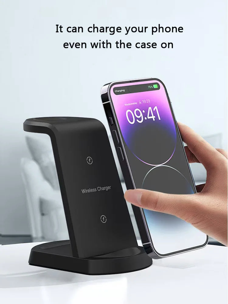 3-in-1 Fast Wireless Charging Station