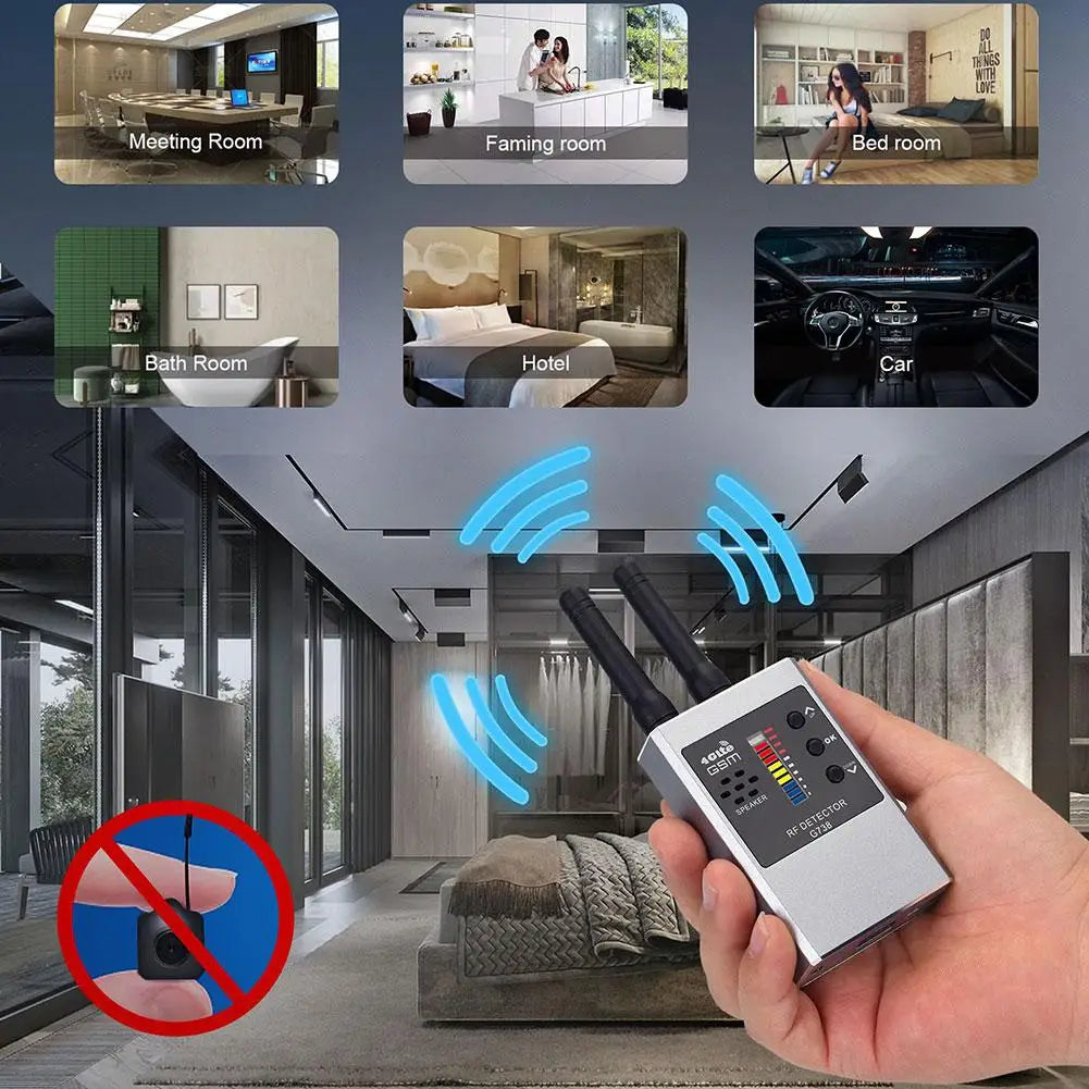 Portable Hidden Camera & GPS Detector: Ultimate Privacy Shield.