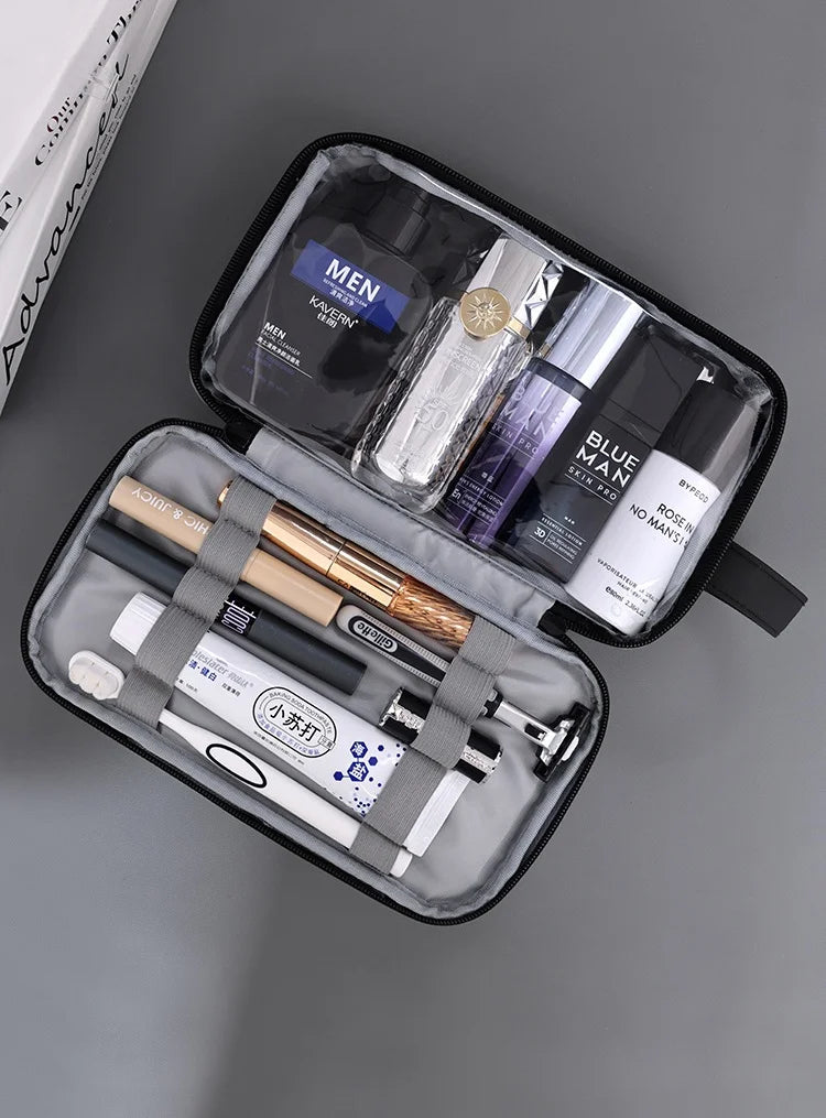 2025 Men's Travel Toiletry Bag: Large Capacity, Dry/Wet Separation.