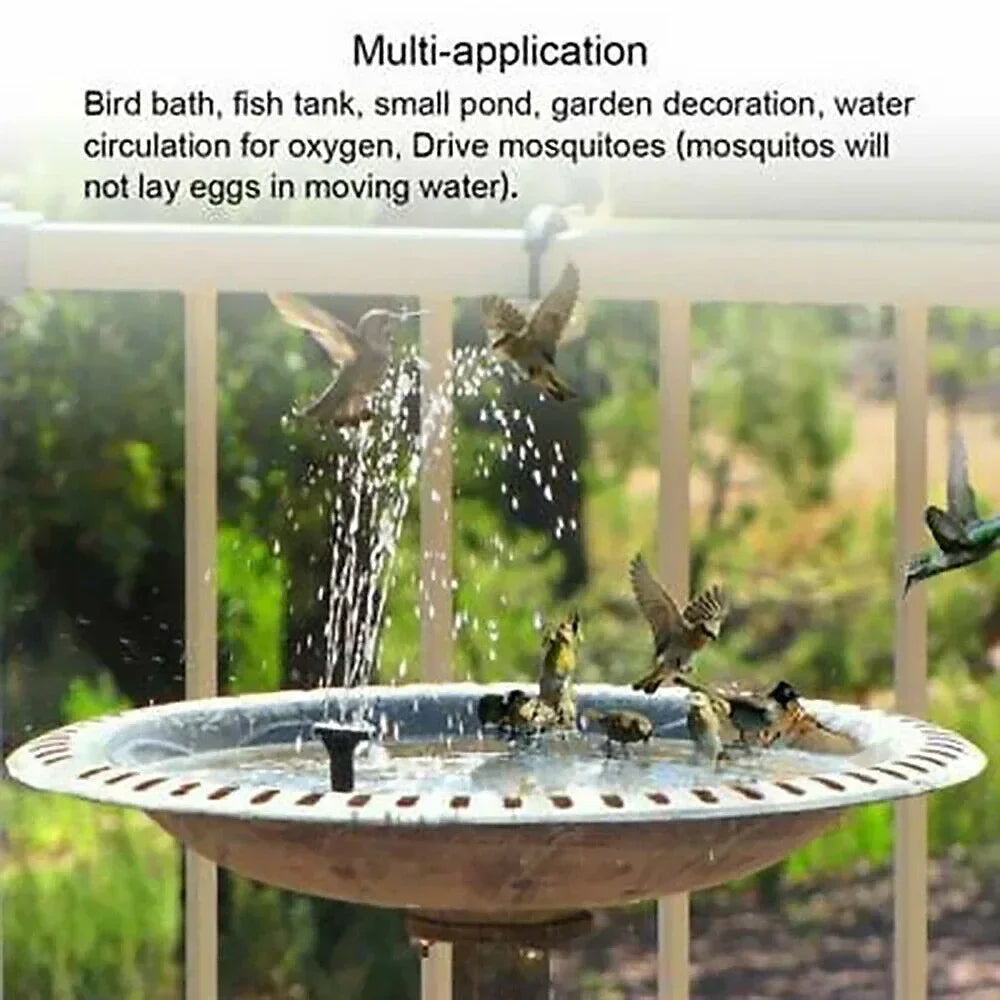 Solar Fountain Pump for Birds