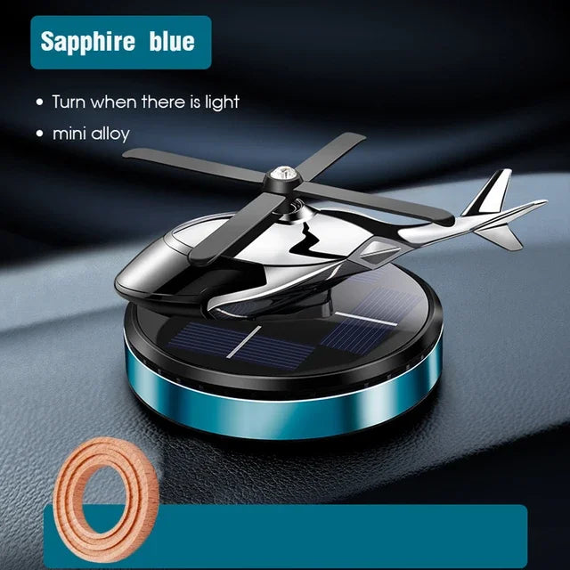 Solar Helicopter Air Freshener: Dynamic Fragrance for Your Car.
