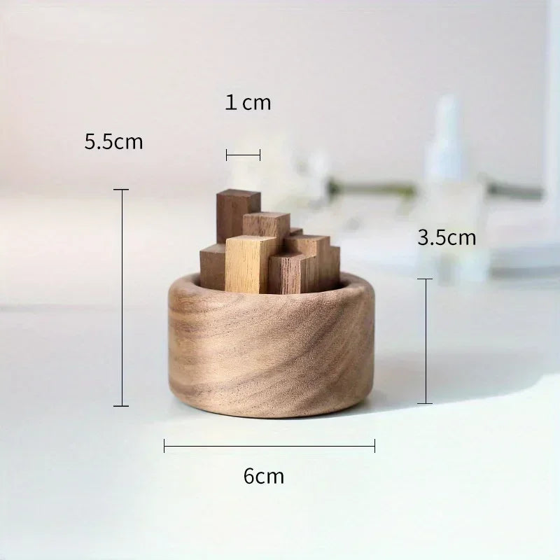 Beech & Black Walnut Essential Oil Diffuser: Natural Wood Fragrance Expander.