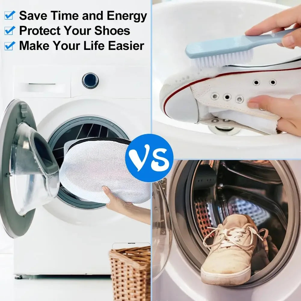 Mesh Shoe Washing Bag: The Easiest Way to Clean Your Sneakers.