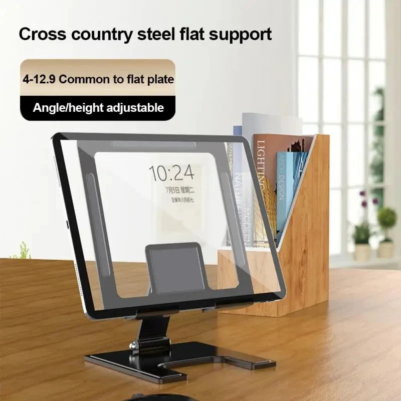 All-Metal Portable Tablet Stand: Your Ultimate Viewing Companion.