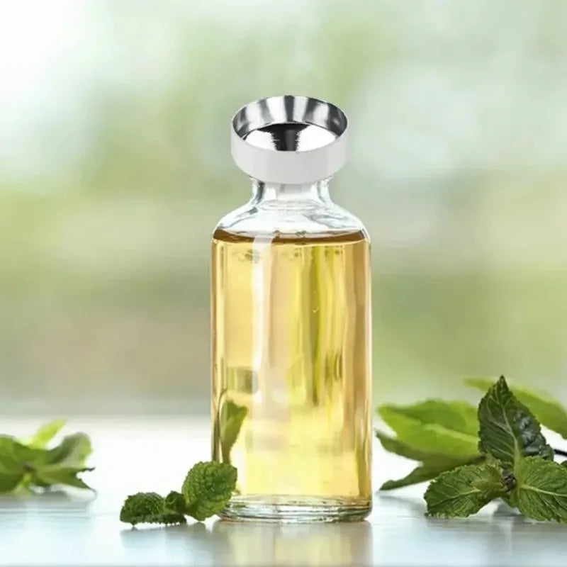 5-Piece Stainless Steel Mini Funnel Set: Mess-Free Filling for Kitchen & Home.