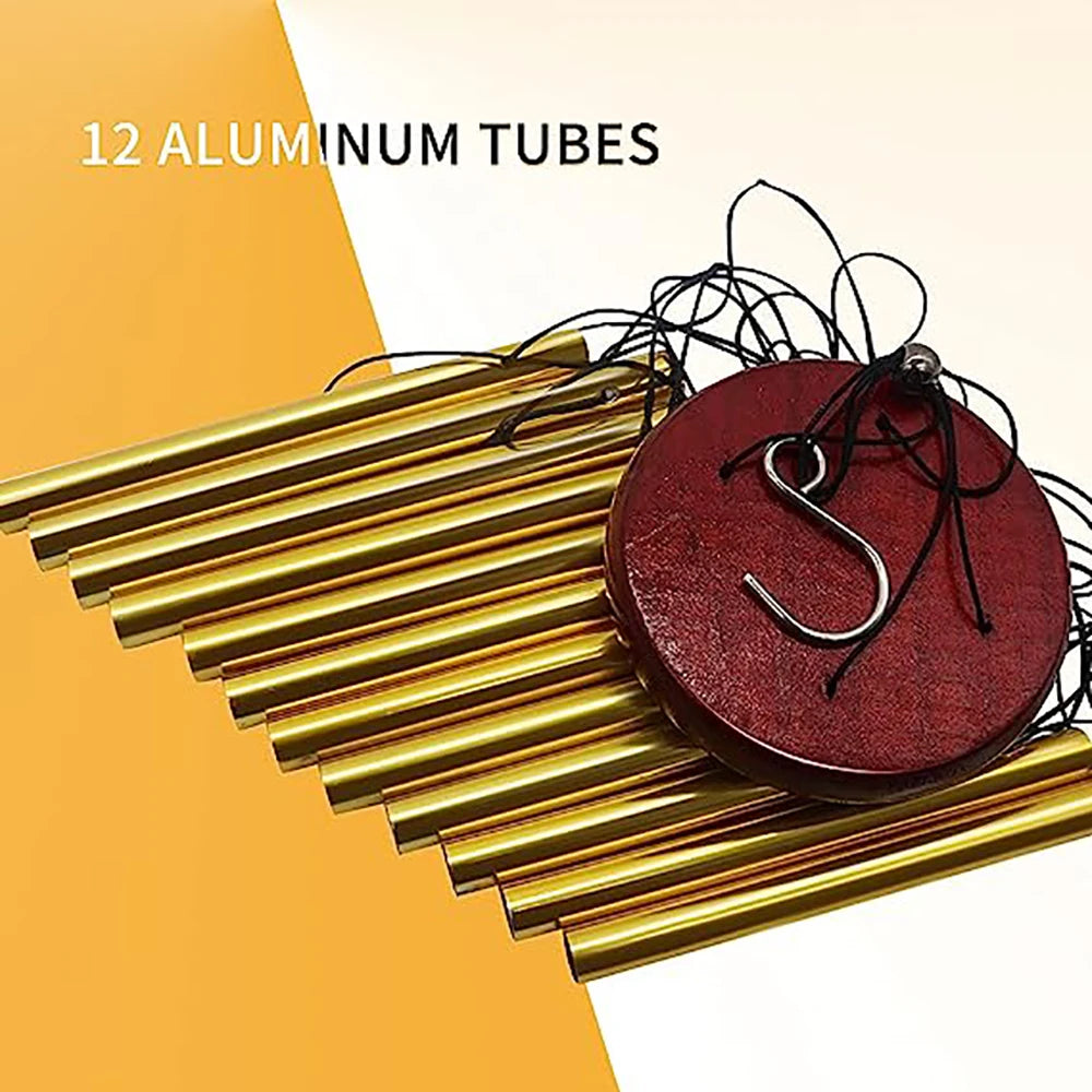 12-Tube Aluminum Alloy Wind Chimes