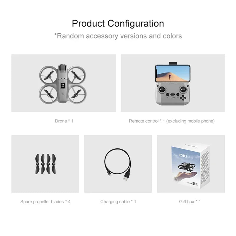 Xiaomi D16 Mini Drone: Professional 8K Aerial Photography with Smart Avoidance.