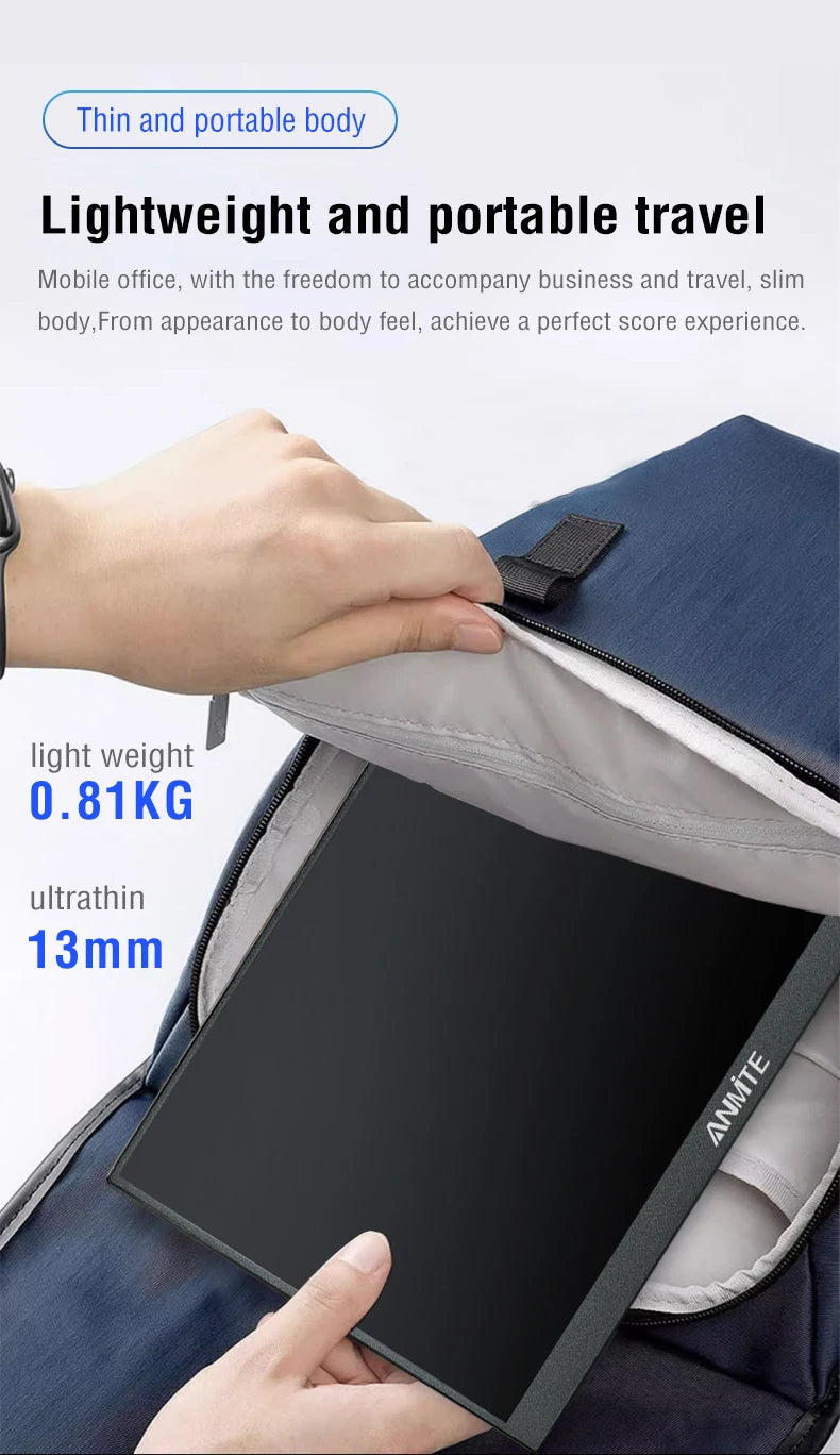 Anmite 16-Inch Portable Touch Monitor: Your Command Center, Anywhere.