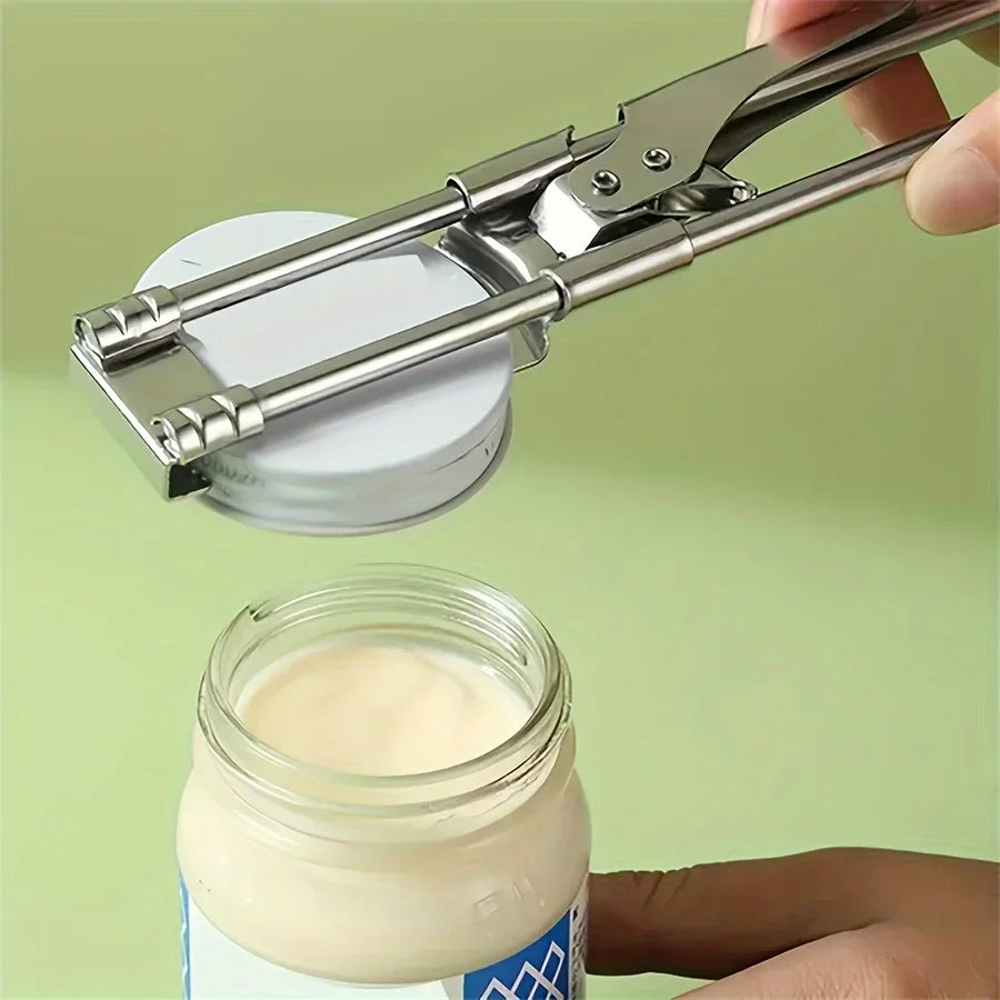Adjustable Stainless Steel Can Opener: The Ultimate Jar & Bottle Grip.