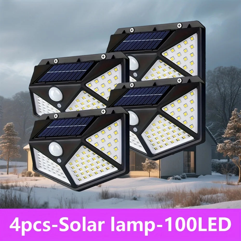 100LED Solar Motion Flood Light