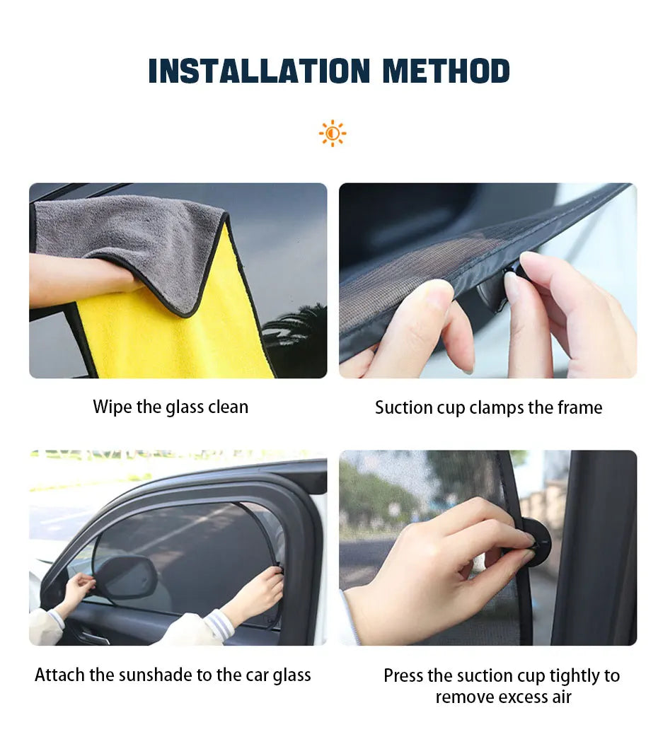 Seametal Car Window Sunshade Covers: Ultimate UV & Heat Protection.