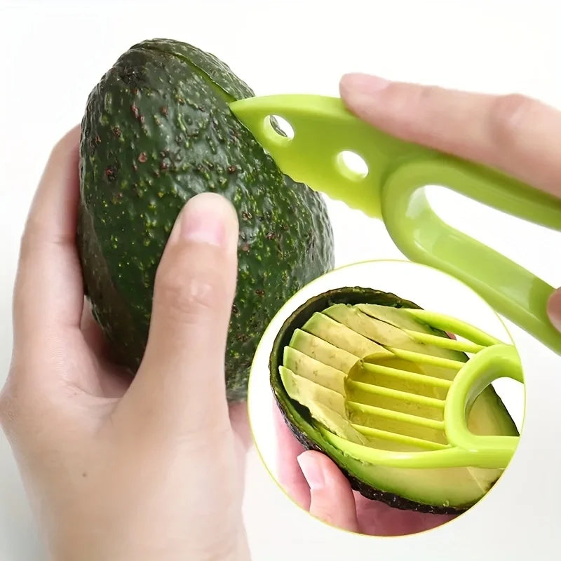 3-in-1 Avocado Slicer – Cut, Pit & Scoop with Ease