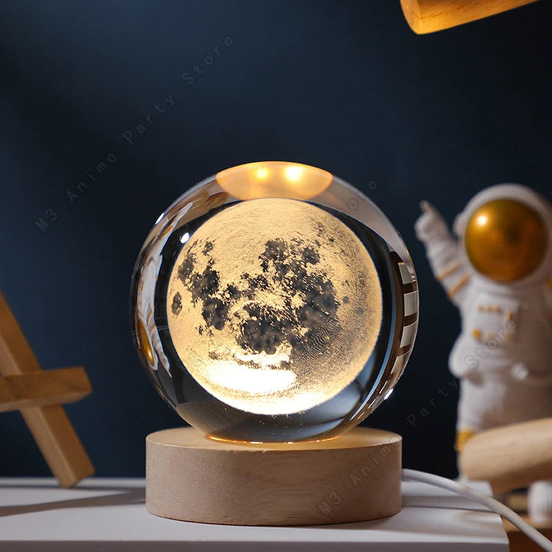 3D Crystal Galaxy Night Light: Your Own Portable Universe.